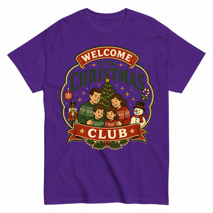 Welcome To The Christmas Club Christmas Family T-Shirt - product view 2