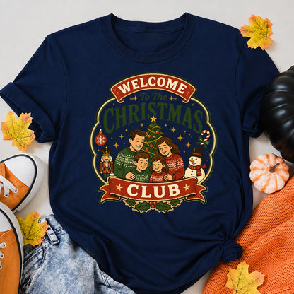Welcome To The Christmas Club Christmas Family T-Shirt - product view 8