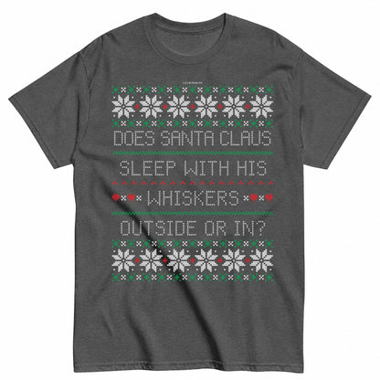 Whiskers Ugly Christmas Sweater T-Shirt - product view 3