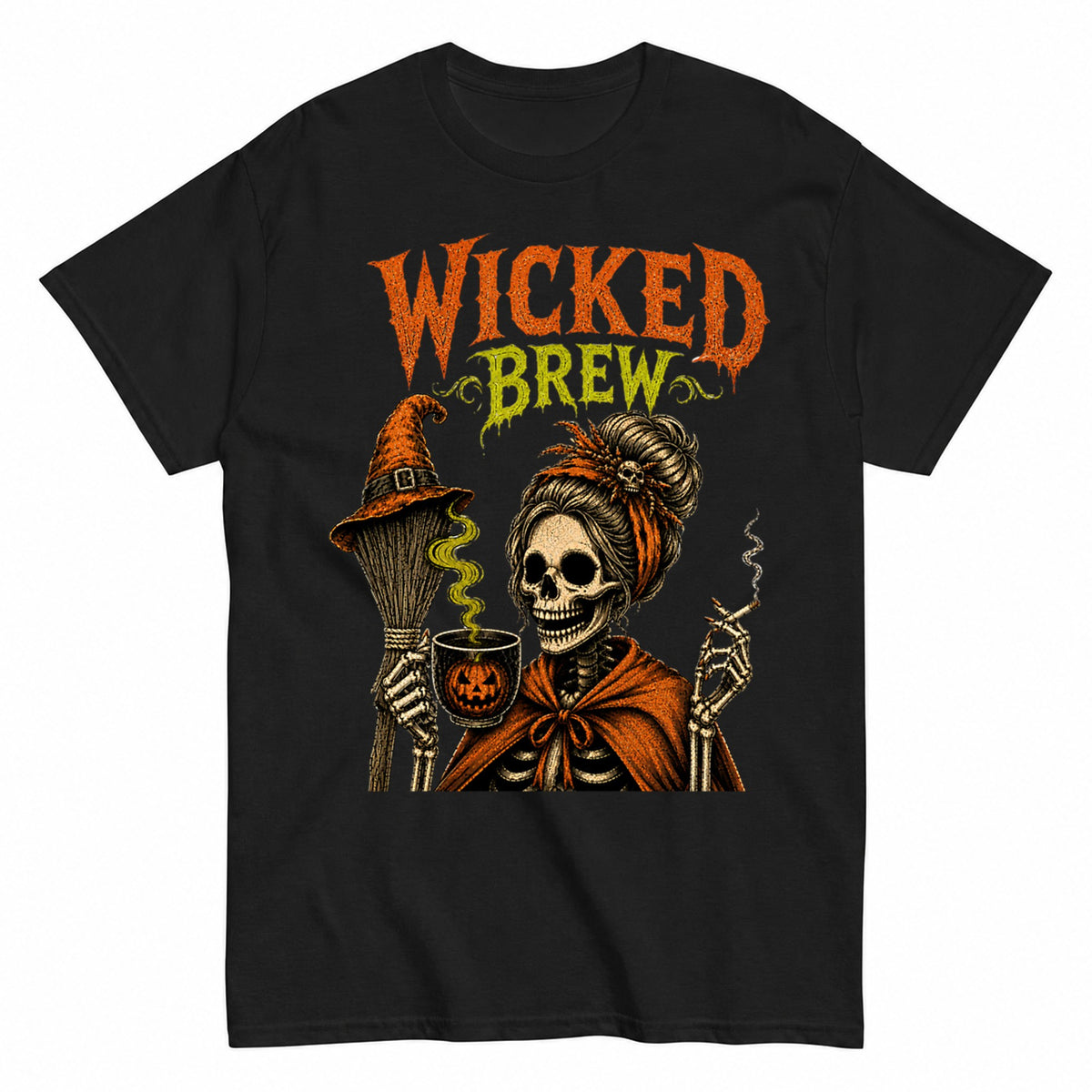 Wicked Brew Halloween Witch Halloween Shirt in Black – product view