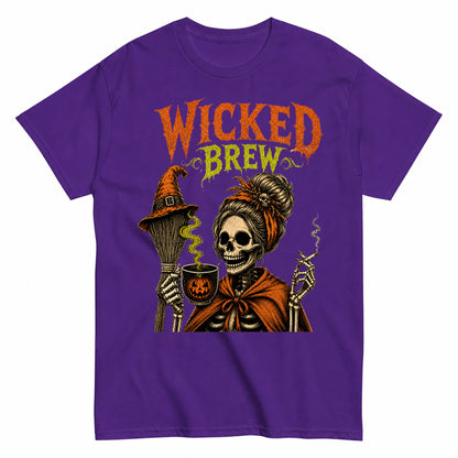 Wicked Brew Halloween Witch Halloween Shirt in Blue – product view