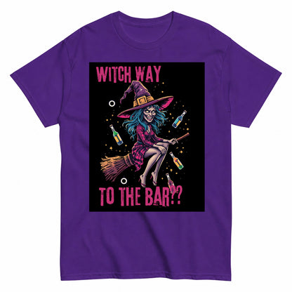 Witch Way Halloween Shirt in Blue – product view