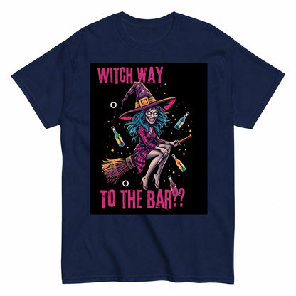 Witch Way Halloween Shirt in Navy – product view