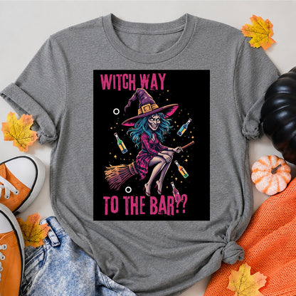 Witch Way Halloween Shirt in Grey – alternate view