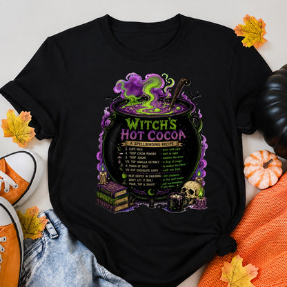 Witch'S Hot Cocoa Halloween Shirt in Black – alternate view
