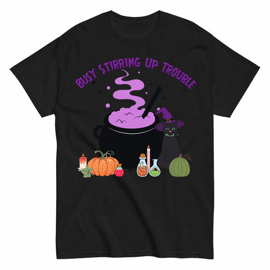 Witches Brew Halloween Shirt in Black – product view