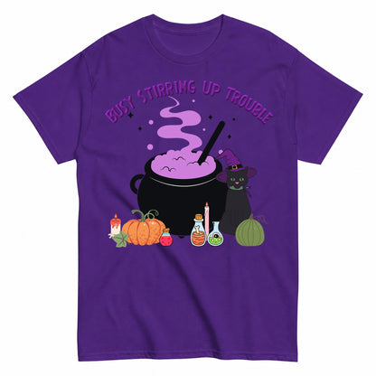 Witches Brew Halloween Shirt in Blue – product view