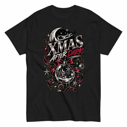 Xmas After Dark Gothic Luxury Christmas Night T-Shirt - product view 1