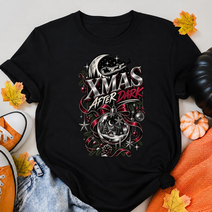 Xmas After Dark Gothic Luxury Christmas Night T-Shirt - product view 5