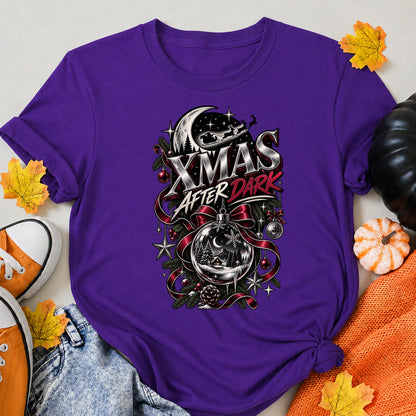 Xmas After Dark Gothic Luxury Christmas Night T-Shirt - product view 6