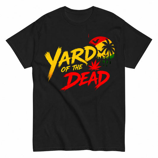 Yard Of The Dead - Reggae Horror Reggae Halloween Design Halloween Shirt in Black – product view