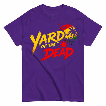 Yard Of The Dead - Reggae Horror Reggae Halloween Design Halloween Shirt in Blue – product view