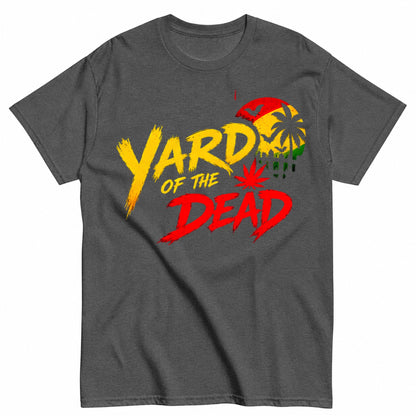 Yard Of The Dead - Reggae Horror Reggae Halloween Design Halloween Shirt in Grey – product view